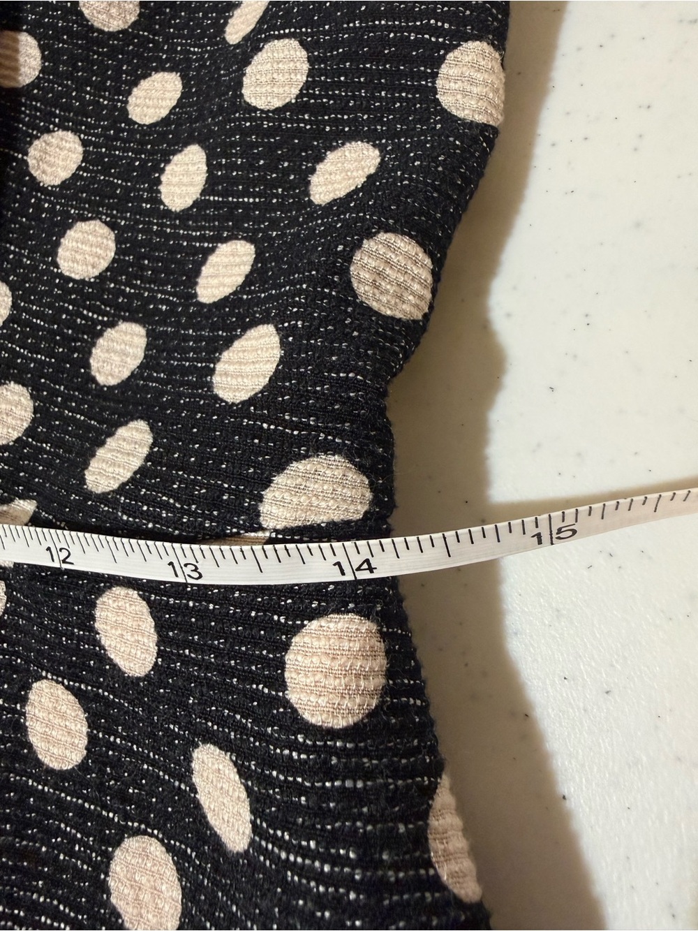 Maeve Anthropologie Polka Dot Fit & Flare Dress Lattice Cutout Detail Size 4 - Picture 11 of 12